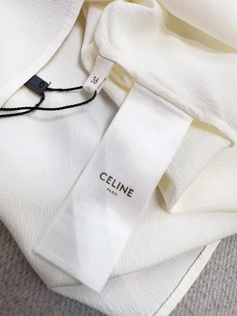 Celine Celine Cream Silk Bow Blouse Size 36 Size S / US 4 / IT 40 - 6 Thumbnail