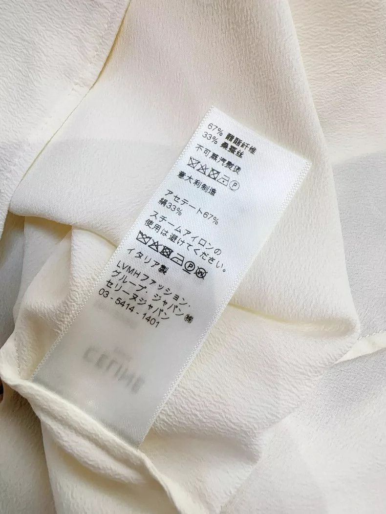 Celine Celine Cream Silk Bow Blouse Size 36 Size S / US 4 / IT 40 - 7 Thumbnail