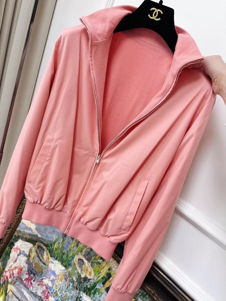 Loro Piana Loro Piana Pink Bomber Jacket Size S Size S / US 4 / IT 40 - 3 Thumbnail
