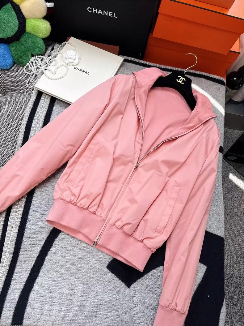 Loro Piana Loro Piana Pink Bomber Jacket Size S Size S / US 4 / IT 40 - 4 Thumbnail