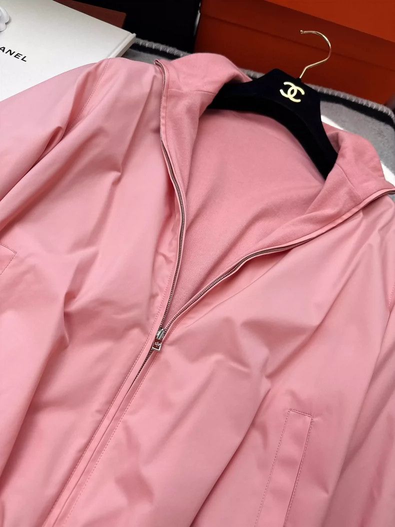 Loro Piana Loro Piana Pink Bomber Jacket Size S Size S / US 4 / IT 40 - 5 Thumbnail