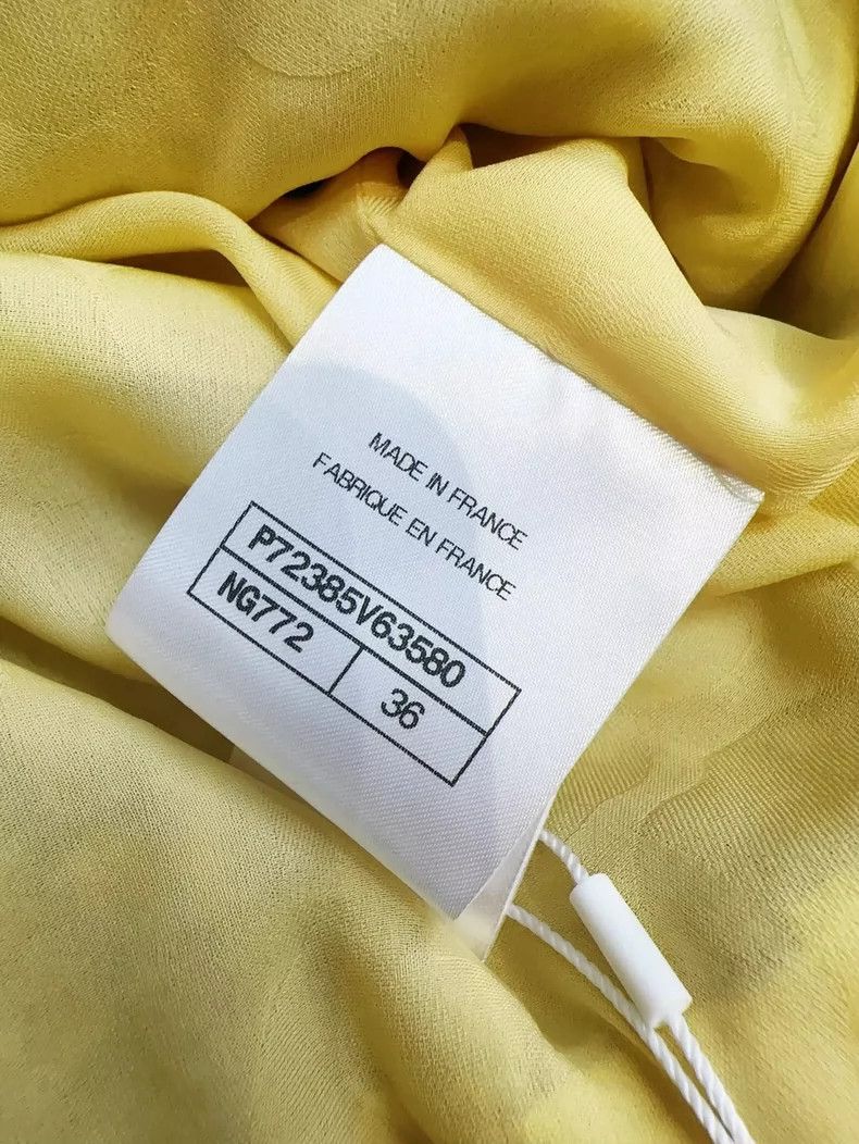 Chanel Chanel Yellow Plaid Tweed Jacket with Tags Size XS / US 0-2 / IT 36-38 - 7 Thumbnail