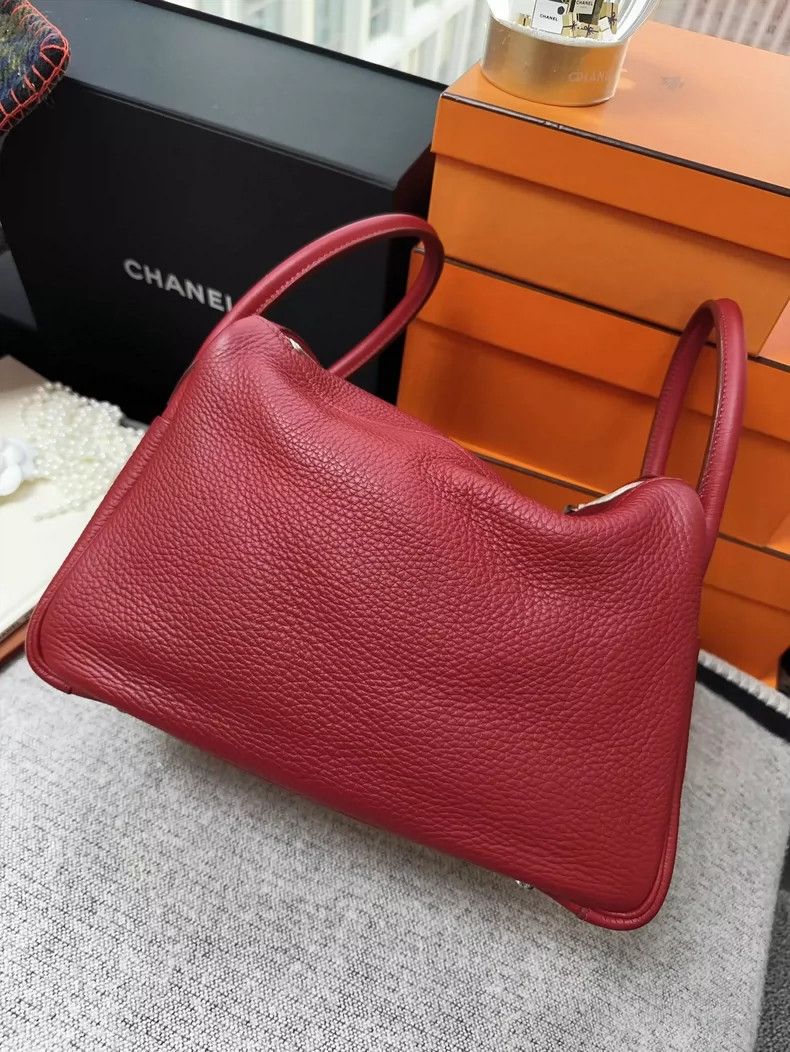 Hermes Hermes Lindy 30 Red Leather Bag Size ONE SIZE - 2 Thumbnail