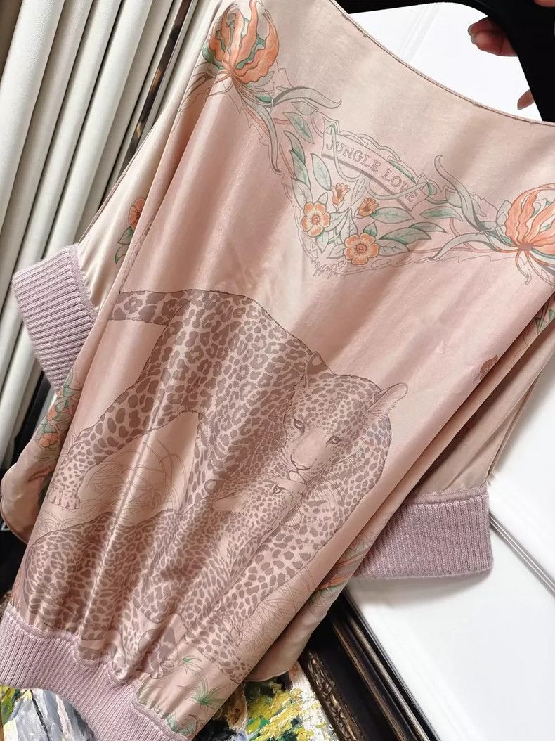 Hermes Hermes Jungle Love Leopard Silk Cape Top Size S / US 4 / IT 40 - 3 Thumbnail