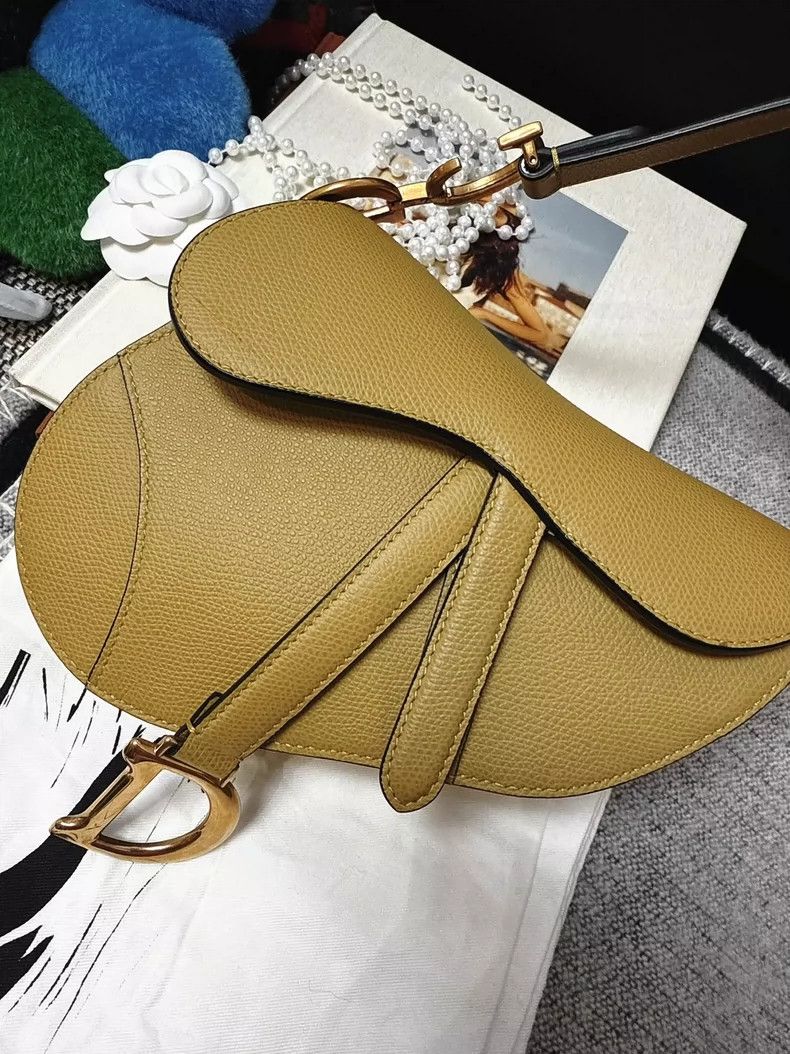 Dior Dior Saddle Bag Small Size Yellow Size ONE SIZE - 4 Thumbnail