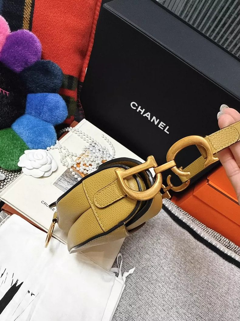 Dior Dior Saddle Bag Small Size Yellow Size ONE SIZE - 3 Thumbnail