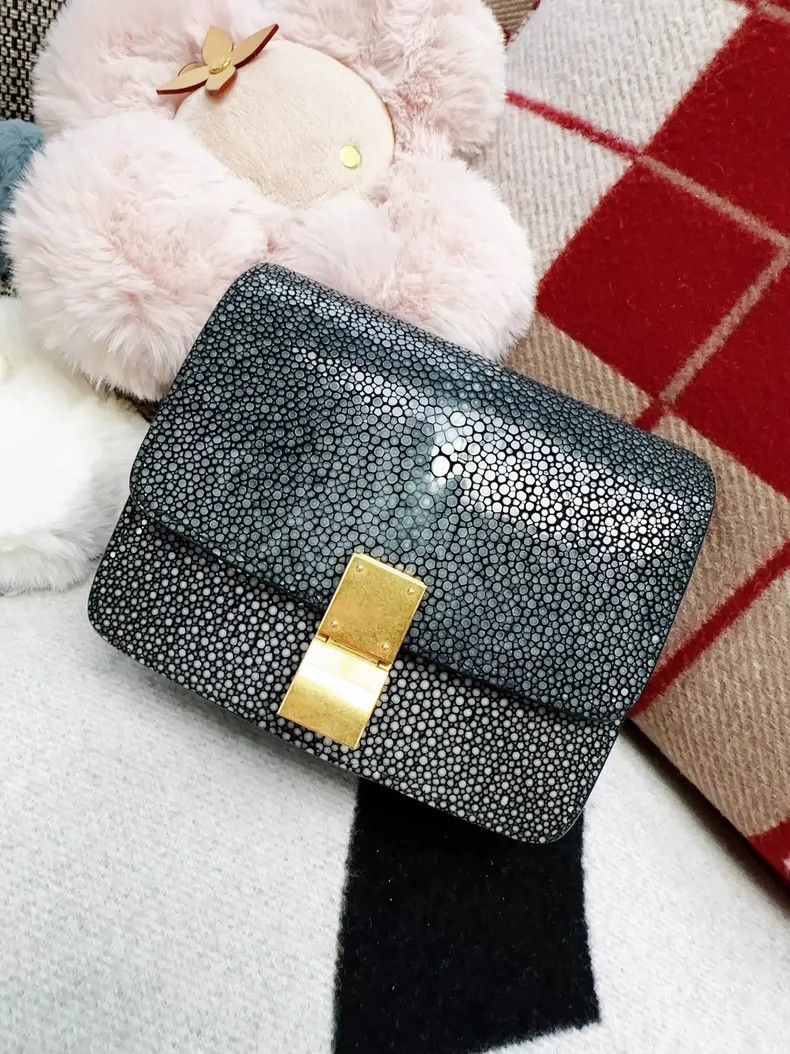 Celine Celine Mini Box Crossbody Bag in Green Size ONE SIZE - 2 Thumbnail