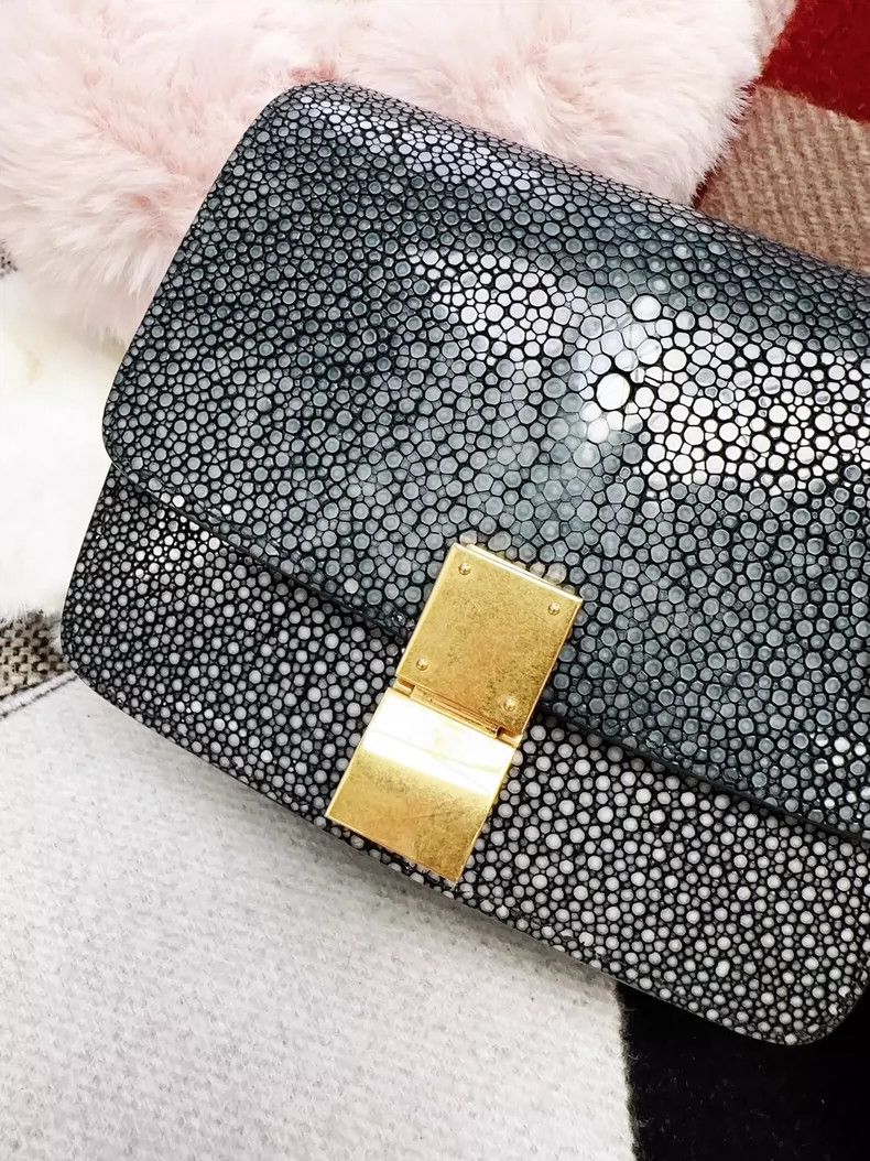 Celine Celine Mini Box Crossbody Bag in Green Size ONE SIZE - 4 Thumbnail