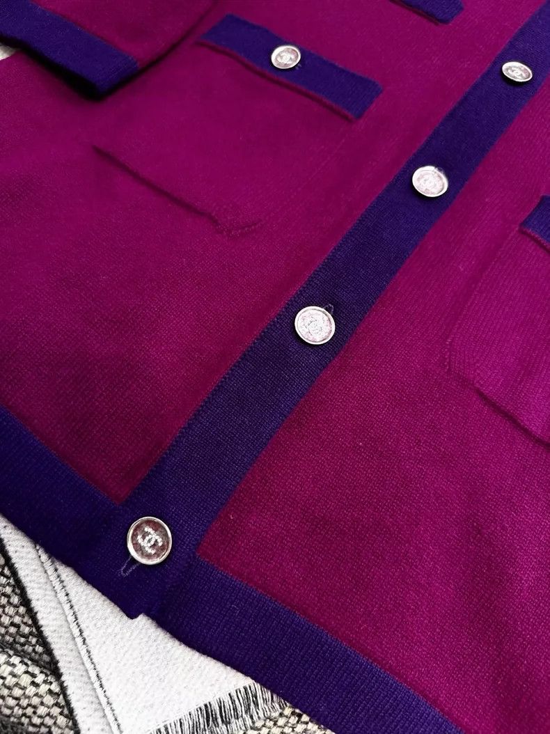 Chanel Chanel Long Knit Coat with Pockets Size S / US 4 / IT 40 - 3 Thumbnail