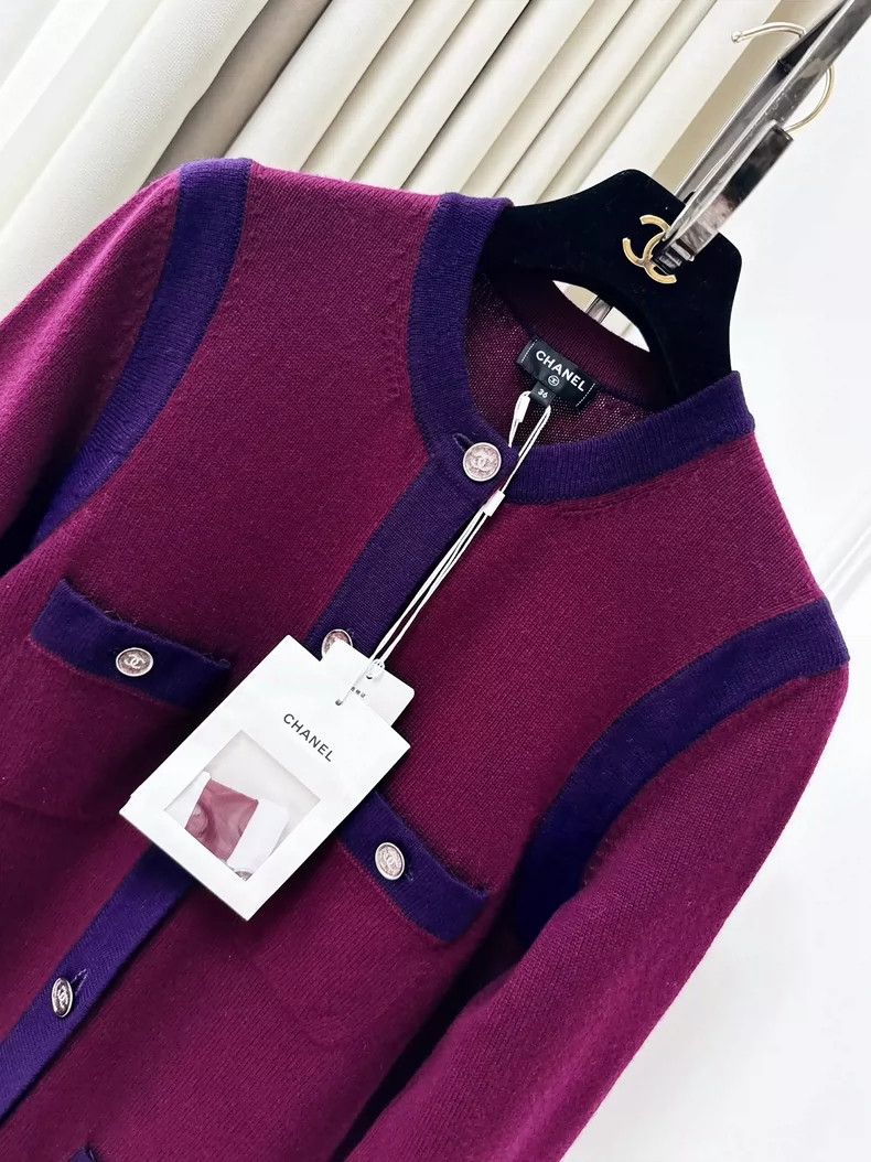 Chanel Chanel Long Knit Coat with Pockets Size S / US 4 / IT 40 - 2 Thumbnail