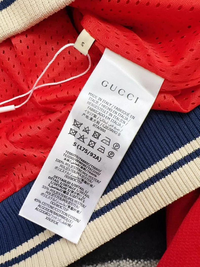 Gucci Gucci Red Striped Hoodie with Double G Logo Size S / US 4 / IT 40 - 6 Thumbnail