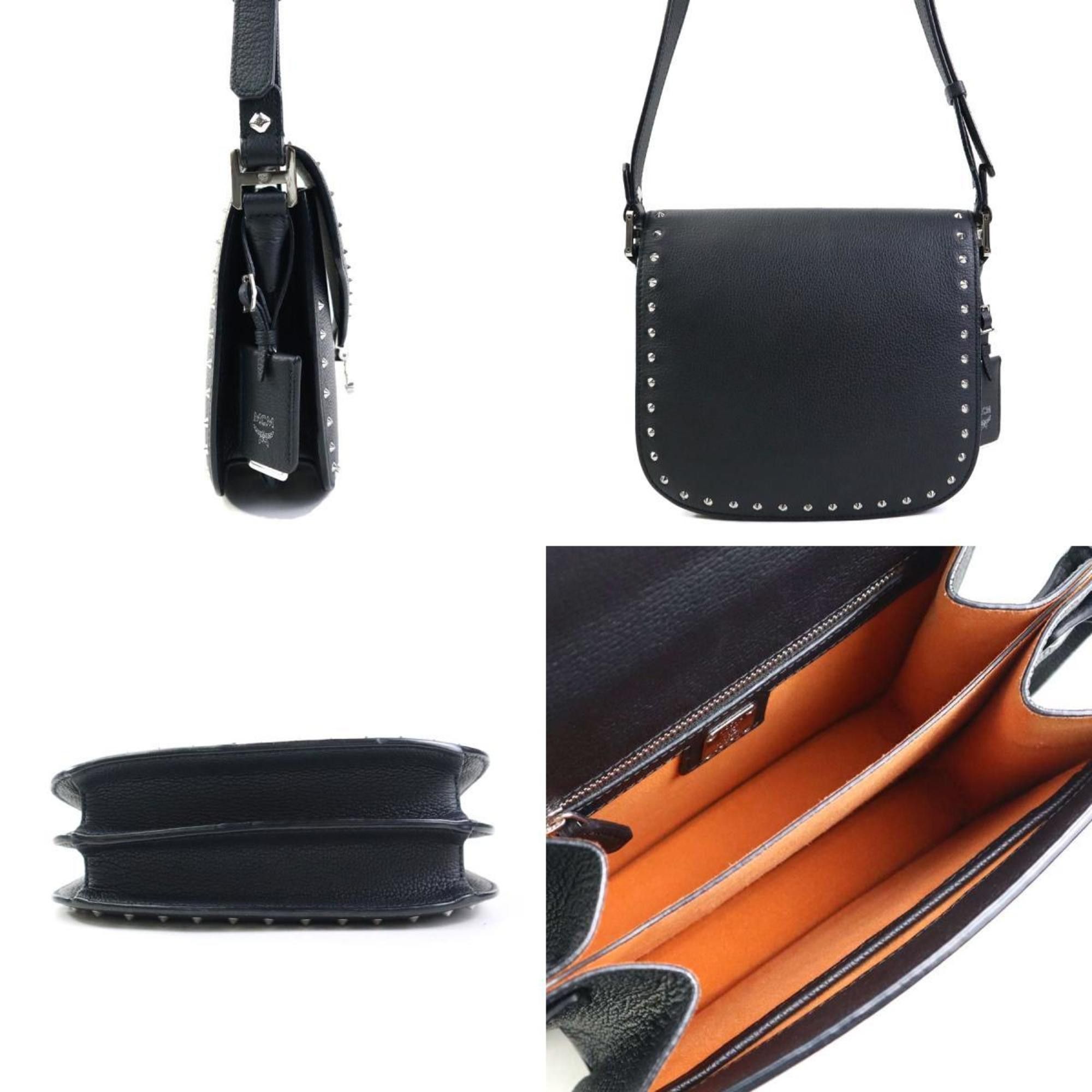 MCM MCM Shoulder Bag Leather Black Women's r10535g Size ONE SIZE - 2 Thumbnail