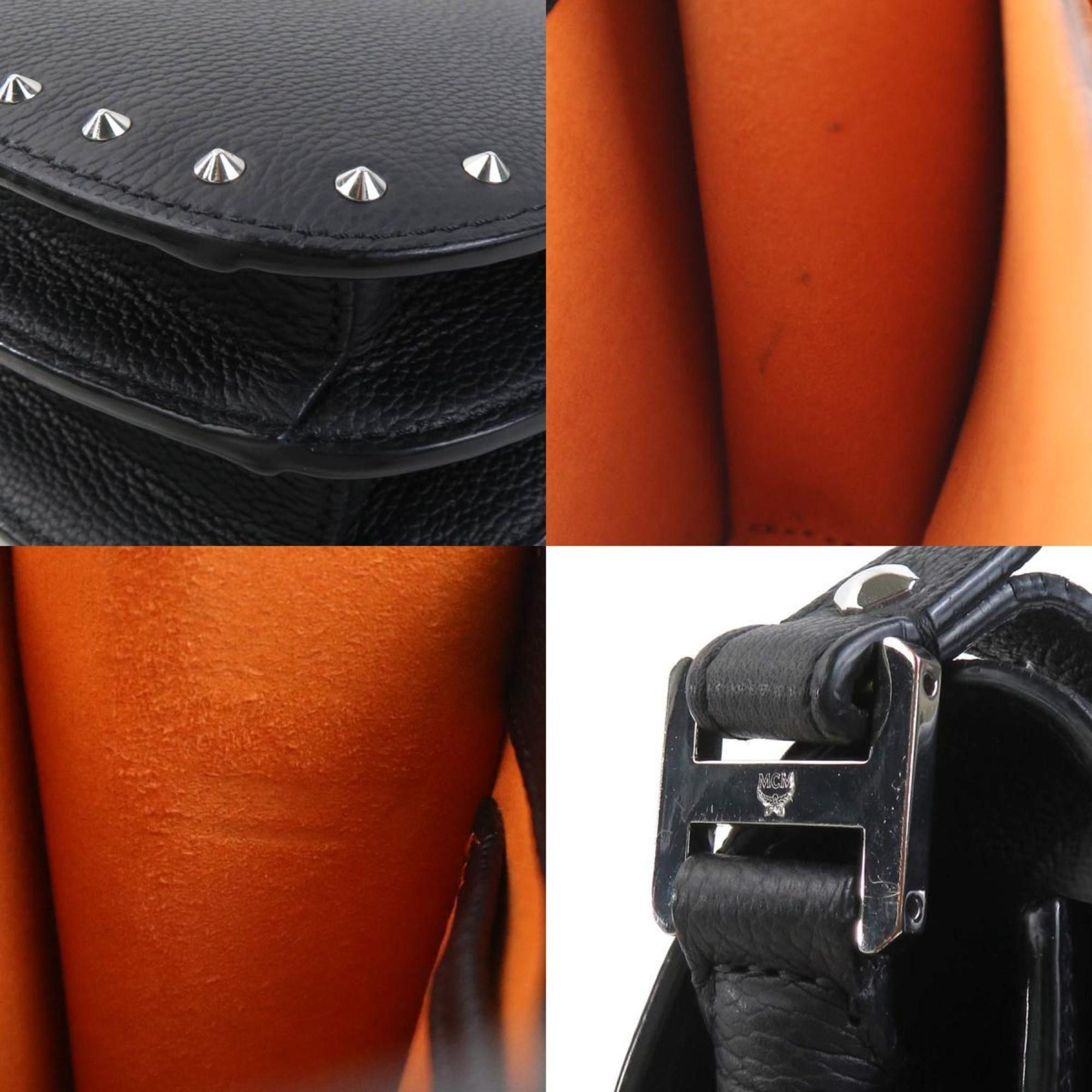 MCM MCM Shoulder Bag Leather Black Women's r10535g Size ONE SIZE - 3 Thumbnail