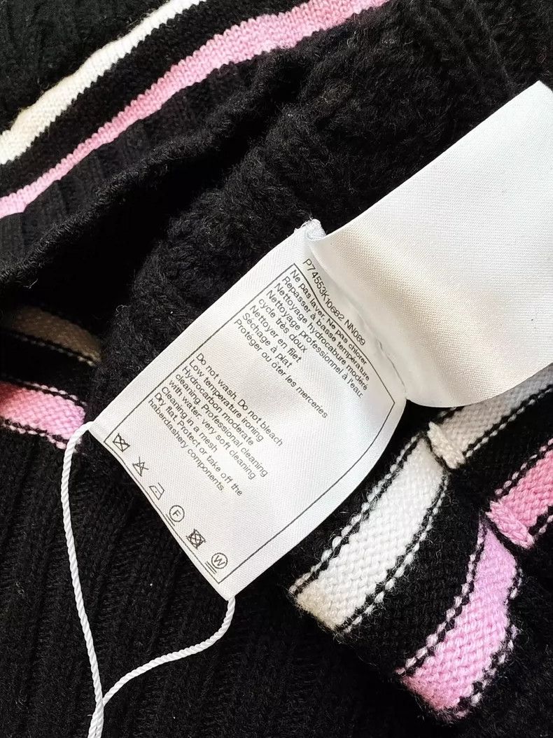 Chanel Chanel Black Knit Cardigan with Pink Trim Size M / US 6-8 / IT 42-44 - 6 Thumbnail