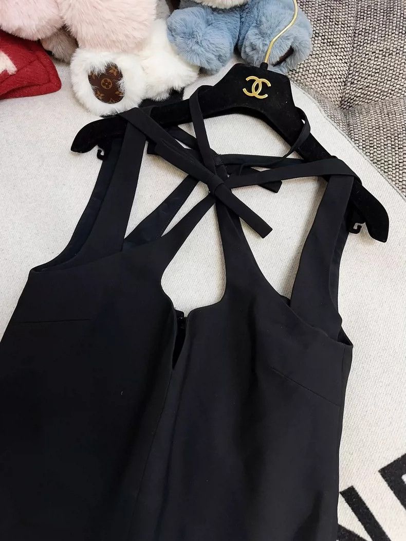 Gucci Gucci Black Bow Tie Strap Top Size M / US 6-8 / IT 42-44 - 2 Thumbnail