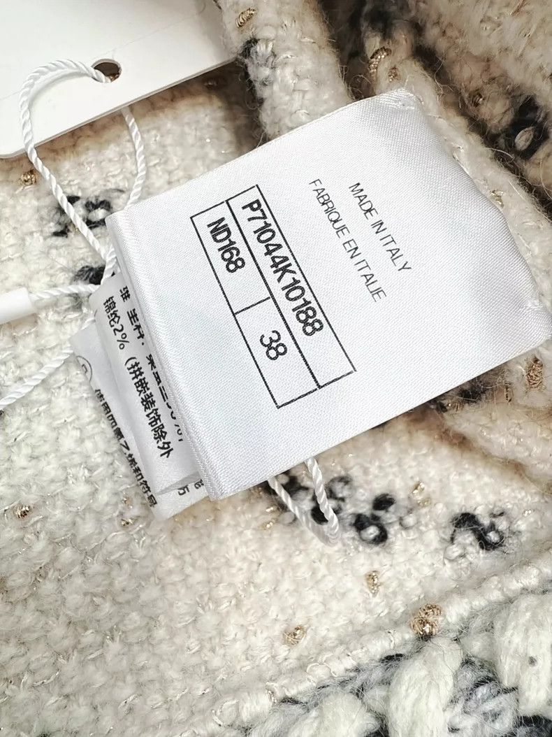 Chanel Chanel Cream Polka Dot Two-Pocket Jacket Size M / US 6-8 / IT 42-44 - 6 Thumbnail