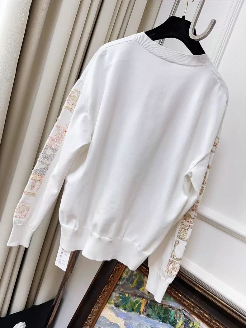 Chanel Chanel Colorful Sequin Logo White Sweatshirt Size S / US 4 / IT 40 - 2 Thumbnail