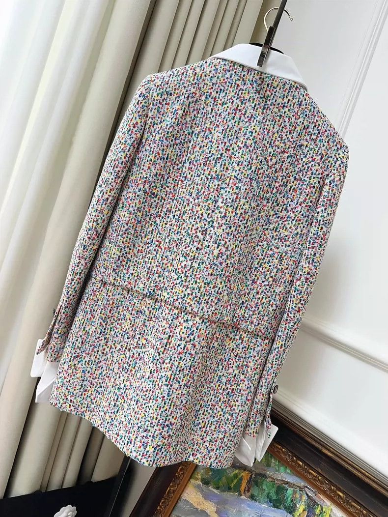 Chanel Chanel Colorful Tweed Jacket with Sequins Size S / US 4 / IT 40 - 2 Thumbnail