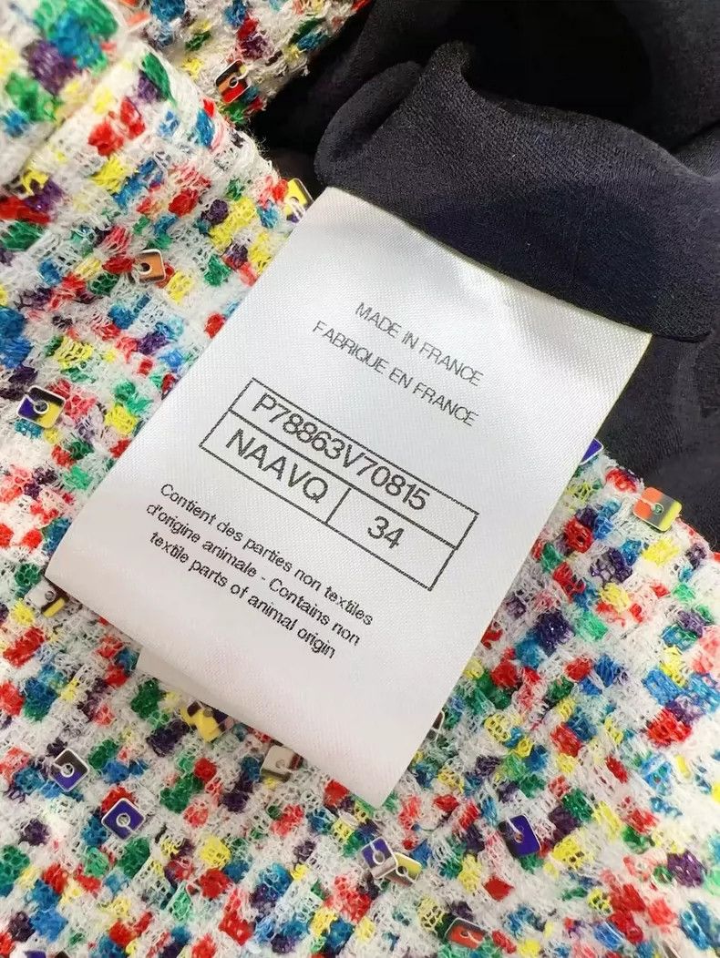 Chanel Chanel Colorful Tweed Jacket with Sequins Size S / US 4 / IT 40 - 7 Thumbnail