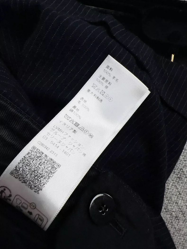 Celine Celine Deep Blue Pinstripe Suit Shorts Size 38 Size 38" / US 16 / IT 52 - 6 Thumbnail