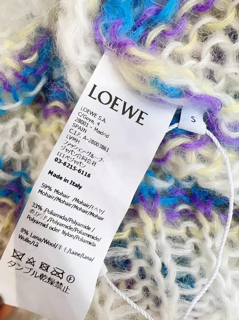 Loewe Loewe Striped Mohair Knit Sweater Top Size S / US 4 / IT 40 - 6 Thumbnail