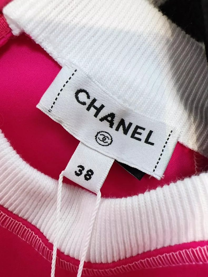 Chanel Chanel Pink Logo Short Sleeve Top Size M / US 6-8 / IT 42-44 - 5 Thumbnail