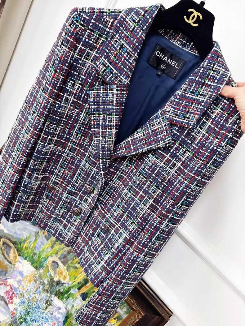 Chanel Chanel Colorful Tweed Blazer Jacket Size 37 Size M / US 6-8 / IT 42-44 - 2 Thumbnail