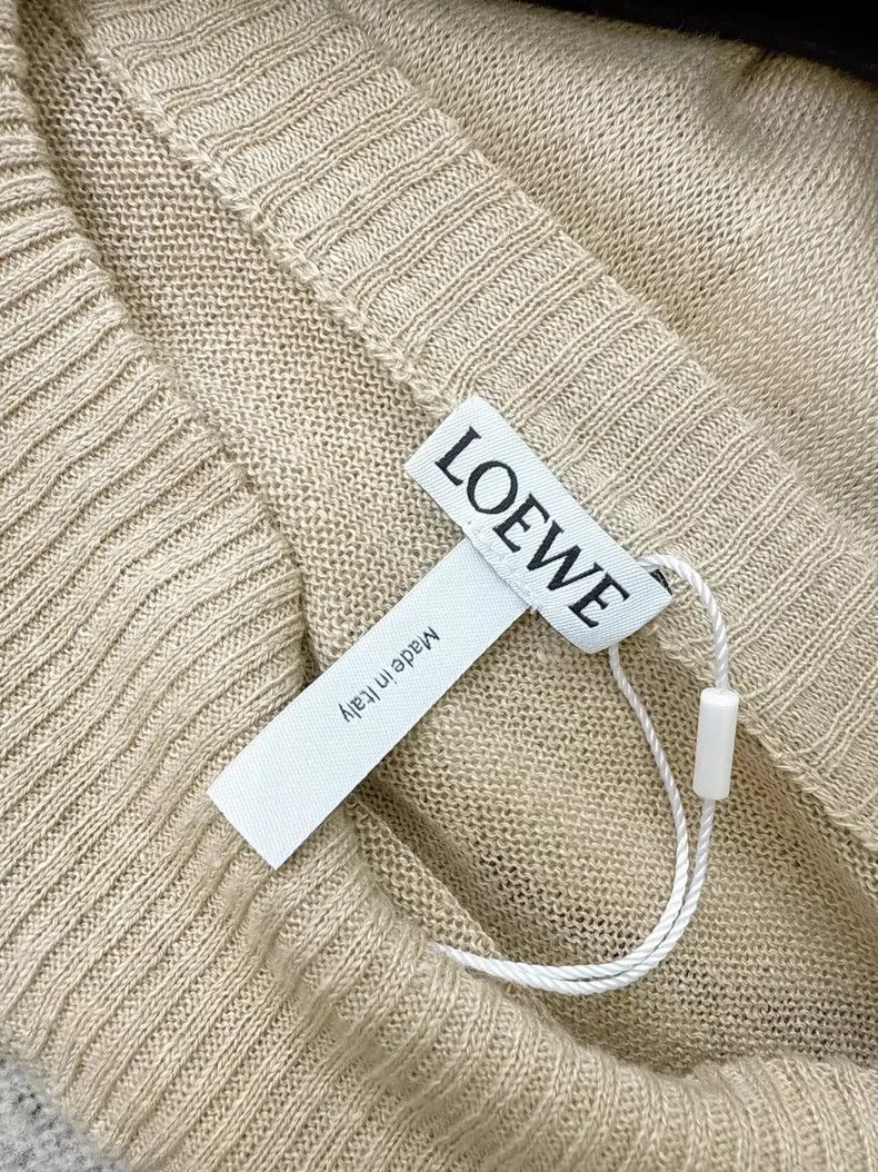 Loewe Loewe Beige Striped Fringed Knit Top Size S / US 4 / IT 40 - 6 Thumbnail