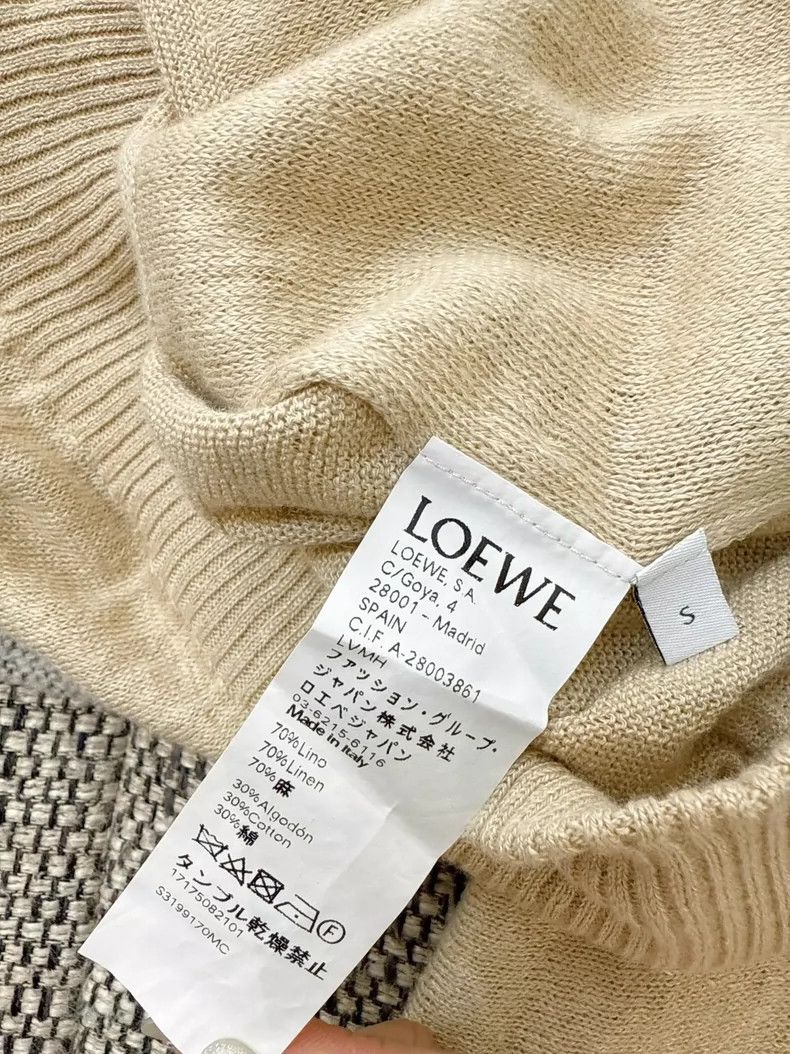 Loewe Loewe Beige Striped Fringed Knit Top Size S / US 4 / IT 40 - 7 Thumbnail