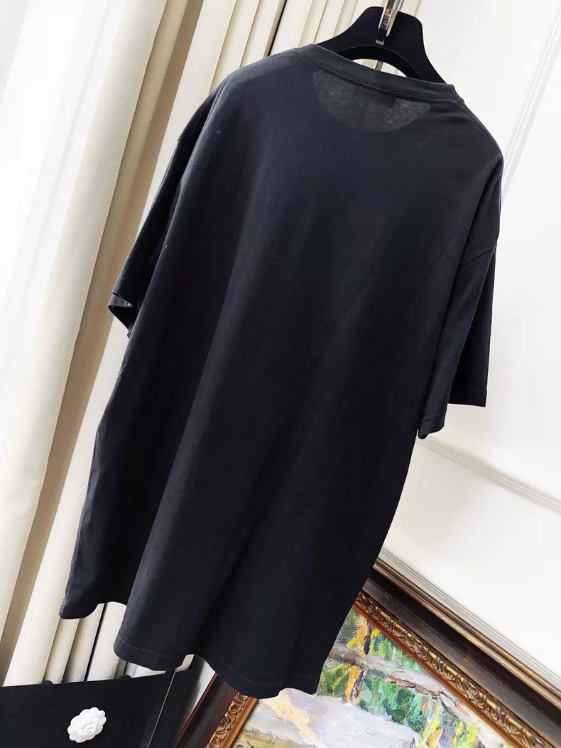 Balenciaga Balenciaga Black Logo Short Sleeve T-Shirt Size S / US 4 / IT 40 - 2 Thumbnail