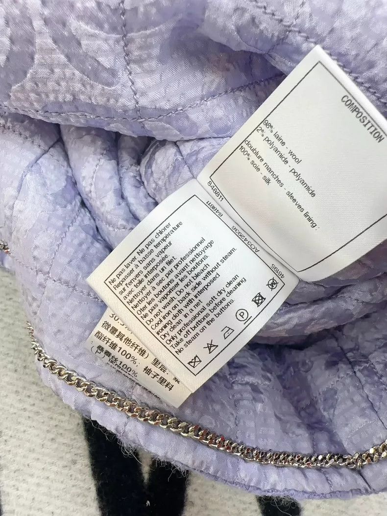 Chanel Chanel Purple Fall Winter Collar Jacket Size S / US 4 / IT 40 - 6 Thumbnail