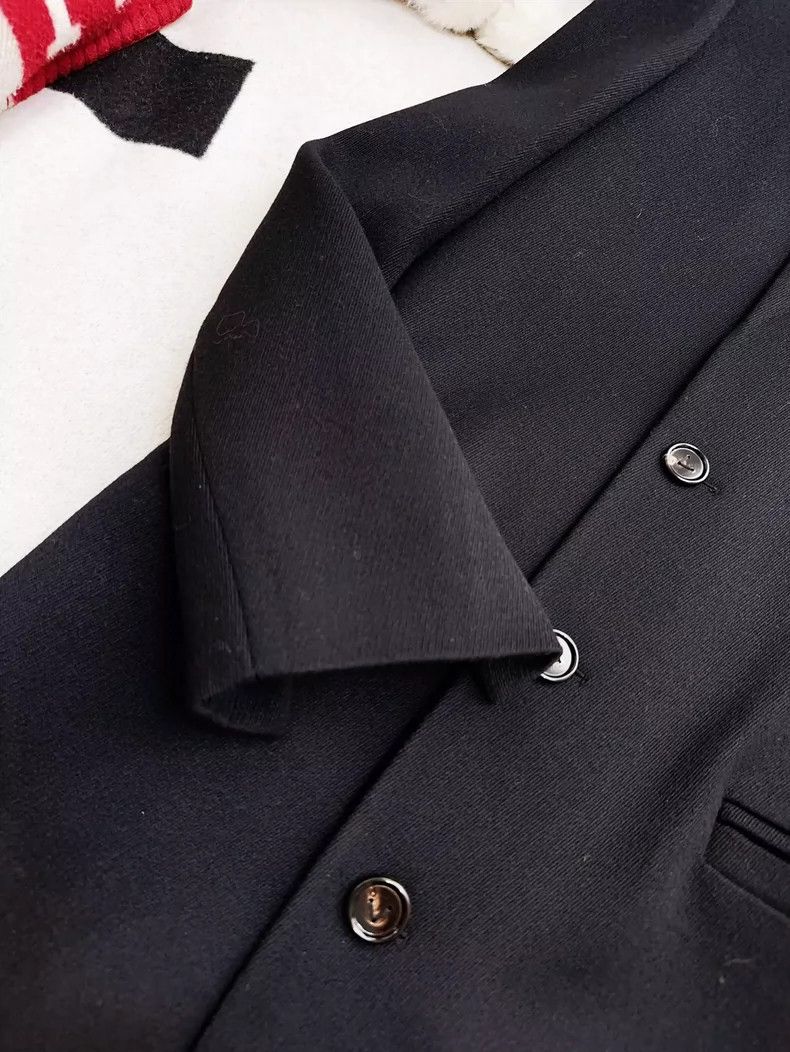Bottega Veneta Classic Long Black Coat with One-Button Closure Size S / US 4 / IT 40 - 4 Thumbnail