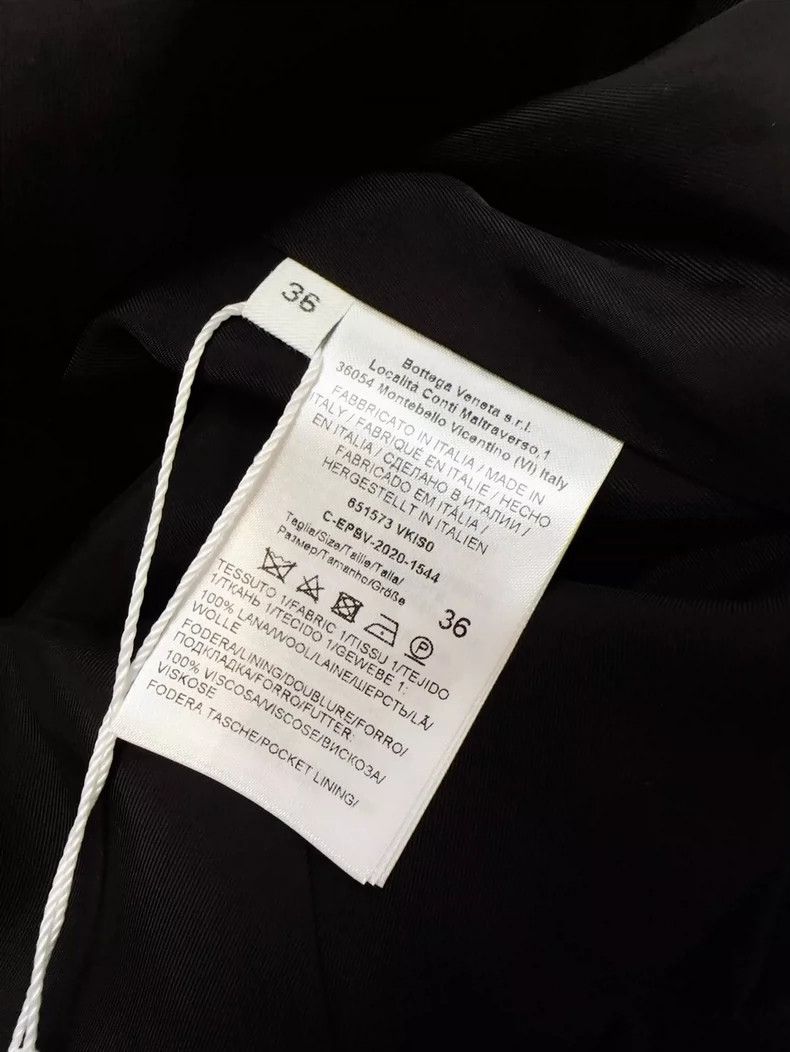 Balenciaga Black Classic Suit Jacket with Triangle Logo Size S / US 4 / IT 40 - 7 Thumbnail