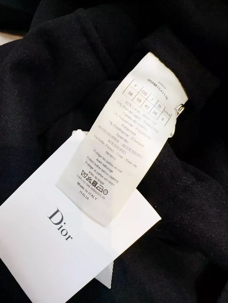 Dior Black Double-Breasted Cape Coat by Dior Size M / US 6-8 / IT 42-44 - 6 Thumbnail
