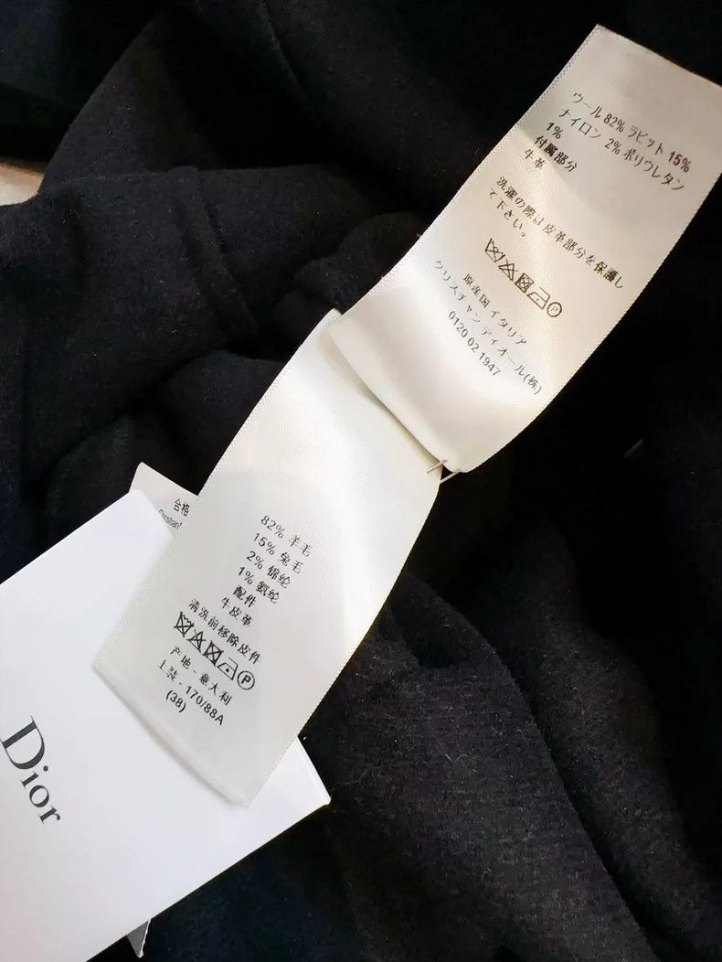Dior Black Double-Breasted Cape Coat by Dior Size M / US 6-8 / IT 42-44 - 7 Thumbnail