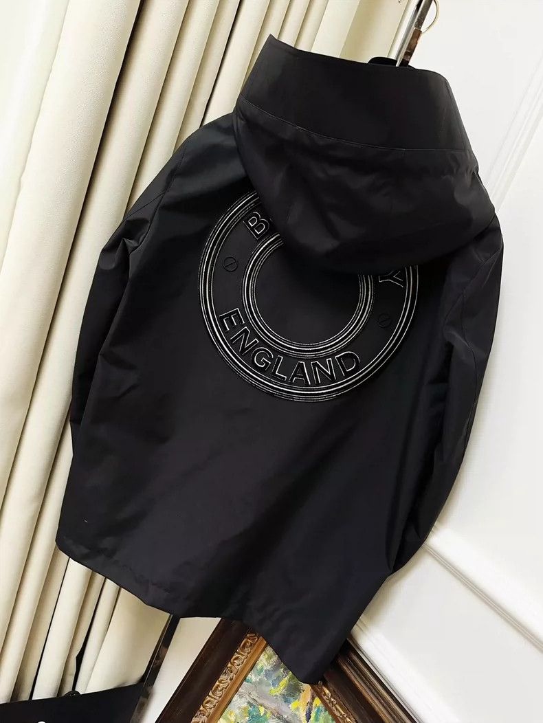 Burberry Burberry Black Hooded Long Sleeve Jacket Size M / US 6-8 / IT 42-44 - 2 Thumbnail