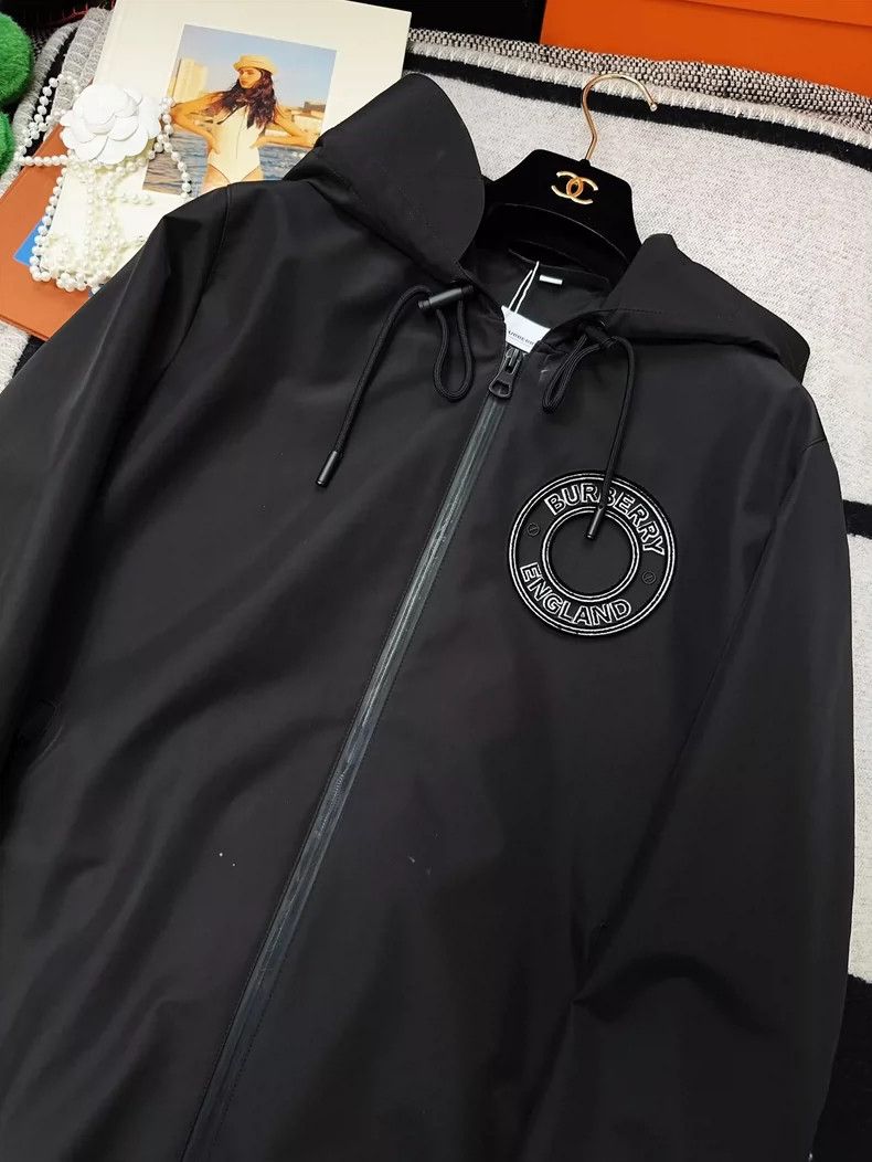 Burberry Burberry Black Hooded Long Sleeve Jacket Size M / US 6-8 / IT 42-44 - 3 Thumbnail