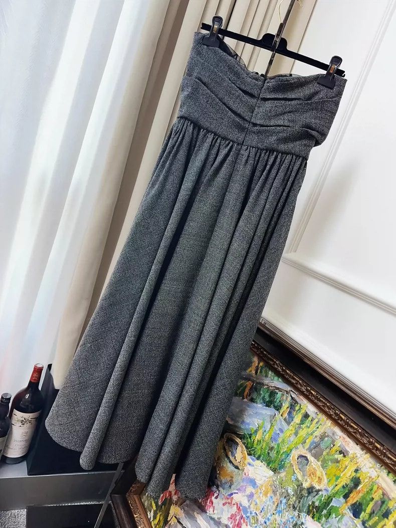 Dior Dior Deep Gray Strapless Dress Gown Size M / US 6-8 / IT 42-44 - 2 Thumbnail