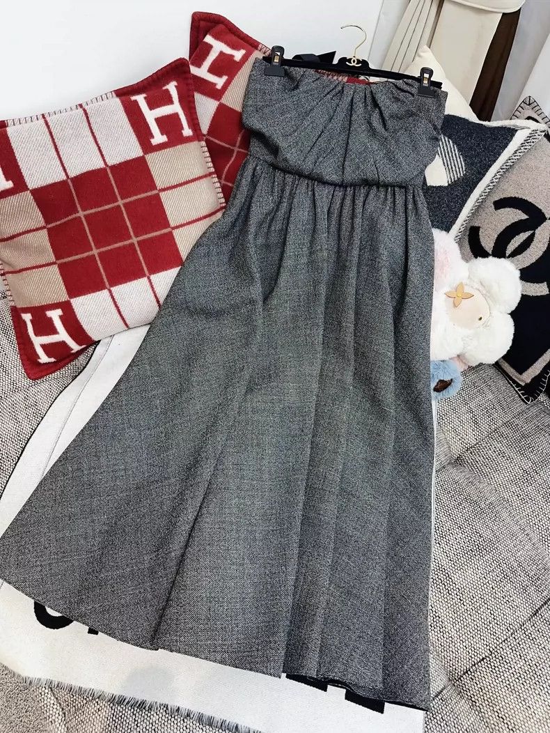 Dior Dior Deep Gray Strapless Dress Gown Size M / US 6-8 / IT 42-44 - 8 Thumbnail