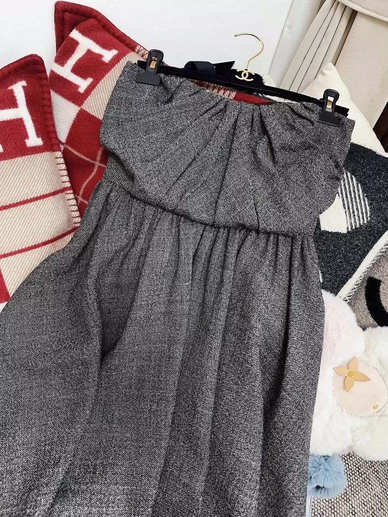 Dior Dior Deep Gray Strapless Dress Gown Size M / US 6-8 / IT 42-44 - 3 Thumbnail