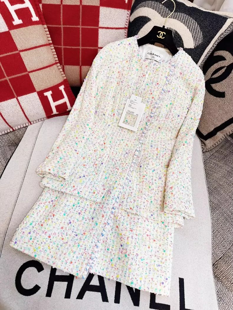 Chanel Chanel Colorful Sequin Long Coat 23S Size S / US 4 / IT 40 - 8 Thumbnail