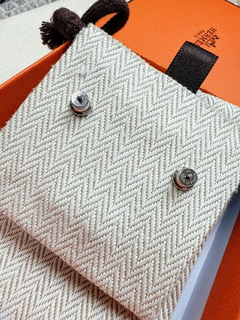 Hermes Hermes Mini Pop Earrings in Purple Color Size ONE SIZE - 3 Thumbnail