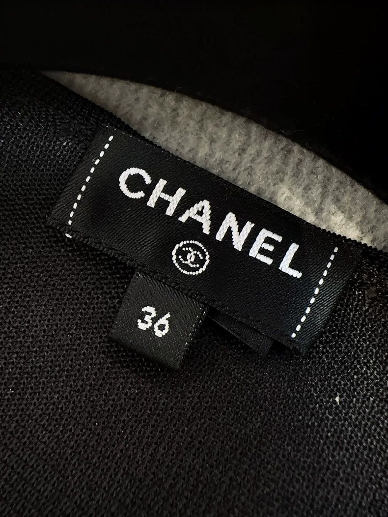 Chanel Chanel Black Cardigan with Ruffles and Bow Size S / US 4 / IT 40 - 5 Thumbnail