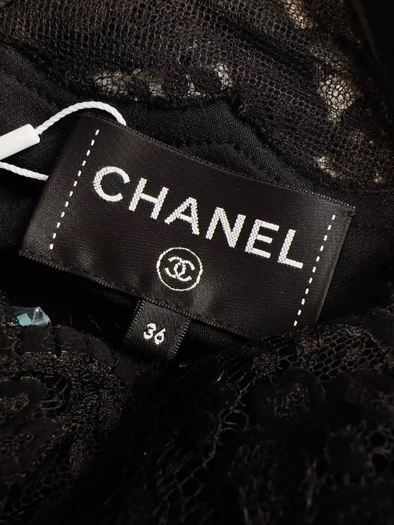 Chanel Chanel Black Velvet Lace Dress Size 36 Size S / US 4 / IT 40 - 5 Thumbnail