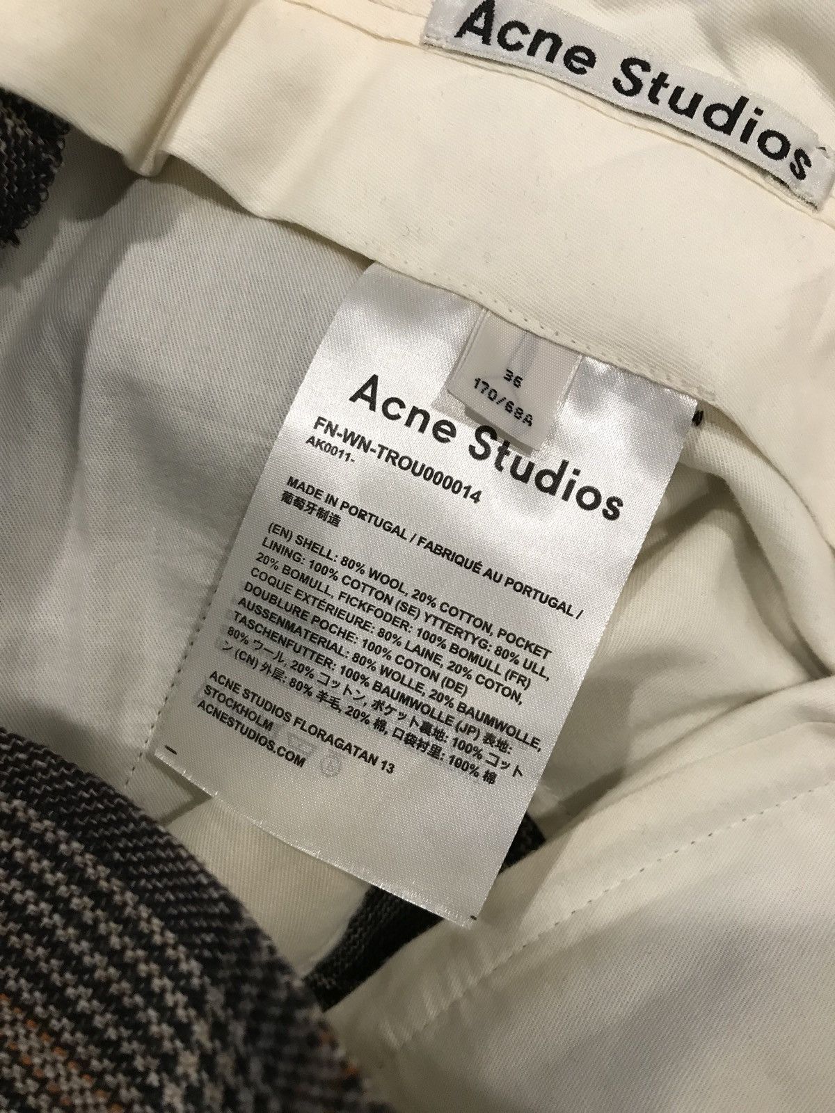 Acne Studios Prince of Wales Checked Trousers Size US 30 / EU 46 - 8 Thumbnail