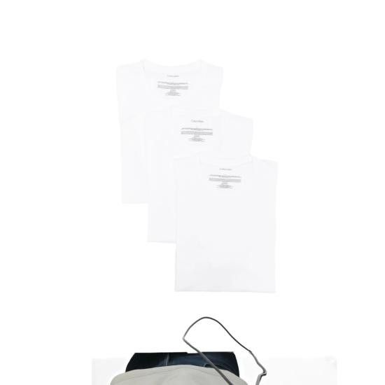 Calvin Klein CALVIN KLEIN Men T-Shirts LV00NB4185 100 WHITE Size US XL / EU 56 / 4 - 2 Thumbnail