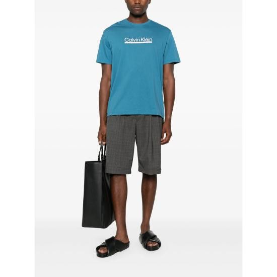 Calvin Klein CALVIN KLEIN Men T-Shirts LV04RC852G BLUES Size US XL / EU 56 / 4 - 4 Thumbnail