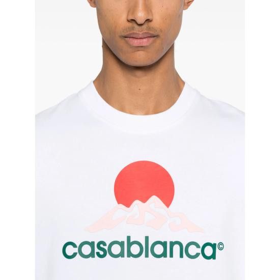 Casablanca CASABLANCA Men T-Shirts JTS 001 03 WHITE Size US L / EU 52-54 / 3 - 3 Thumbnail