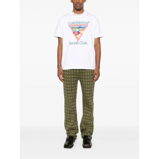 Casablanca CASABLANCA Men T-Shirts JTS 001 01 WHITE Size US L / EU 52-54 / 3 - 4 Thumbnail