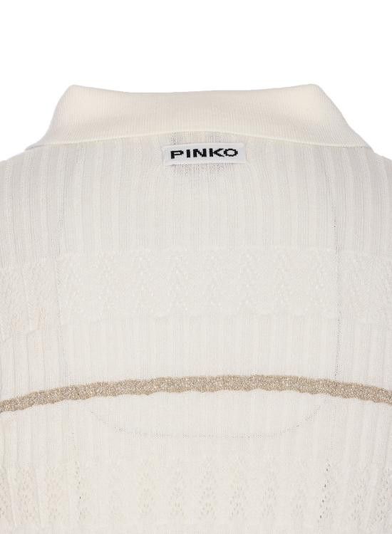 Pinko PINKO Women Polo Shirts 104737 A2FCZ05 White Size L / US 10 / IT 46 - 3 Thumbnail